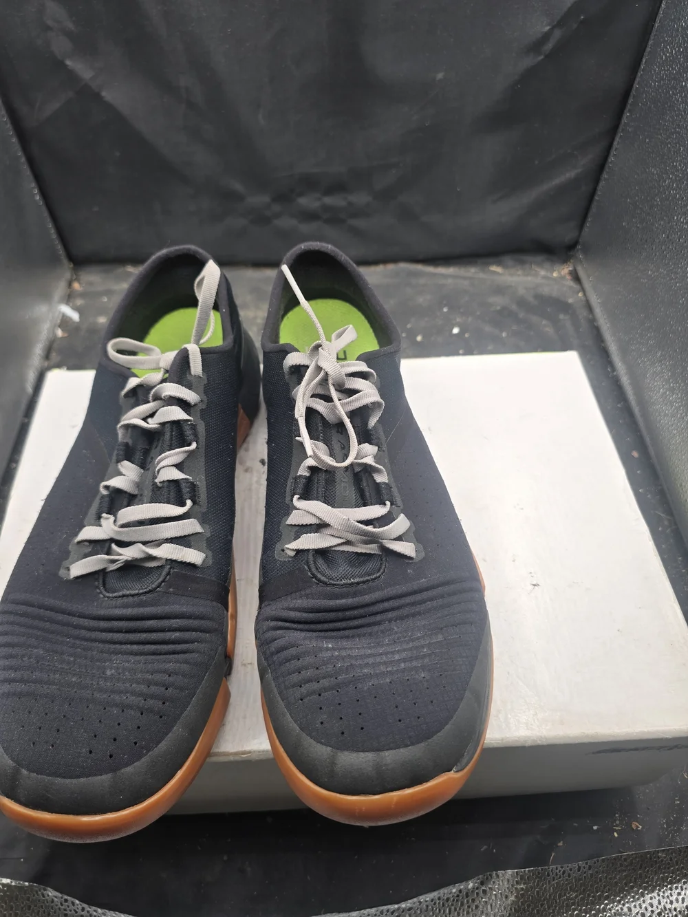 Under Armour Men's Black Sneakers with‎ Brown Soles